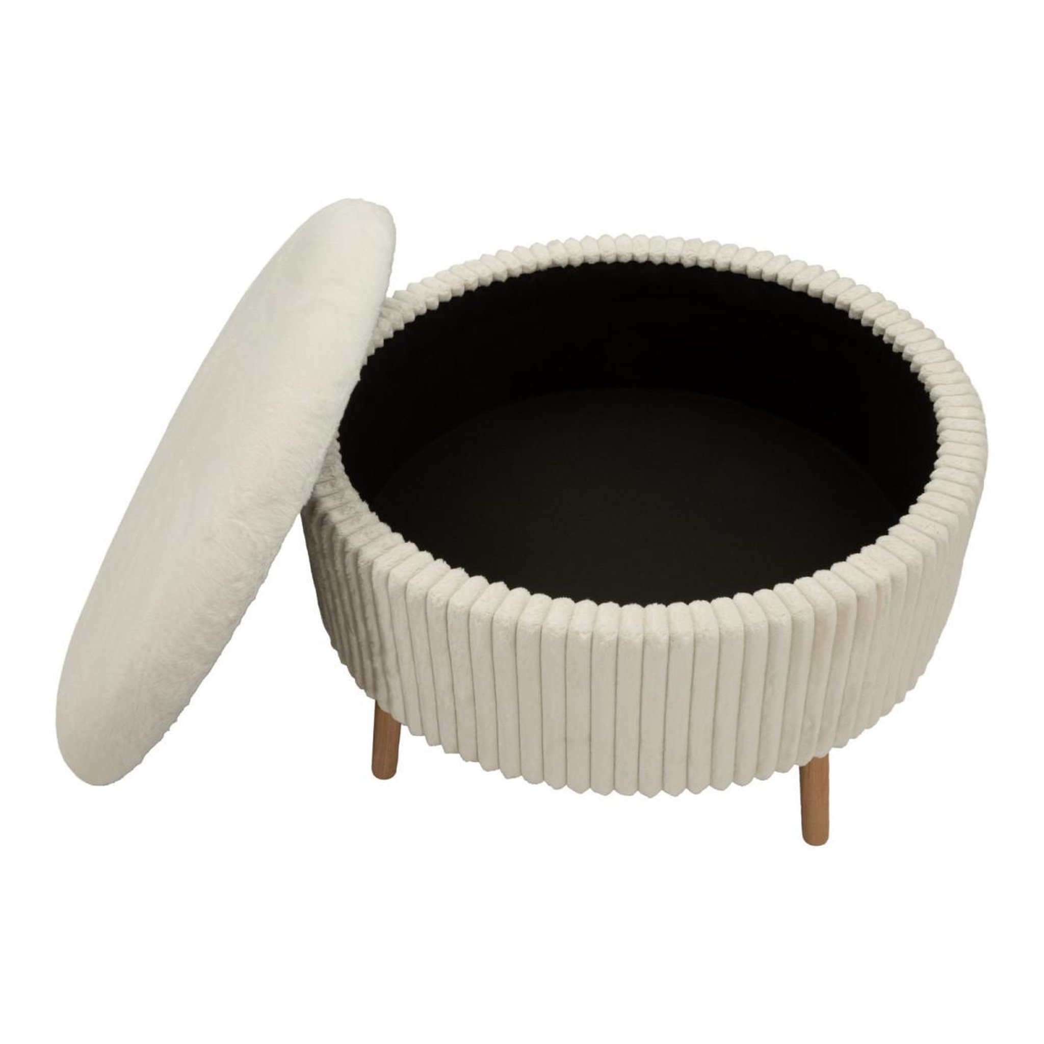 Voir la diapositive 6 : Paris Prix Pouf coffre xl  goteborg big  83cm blanc