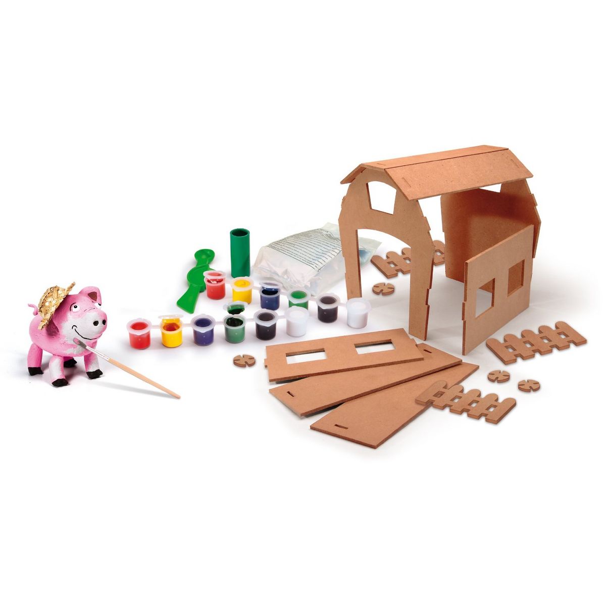 CLEMENTONI Pâte à sel, les animaux de la ferme