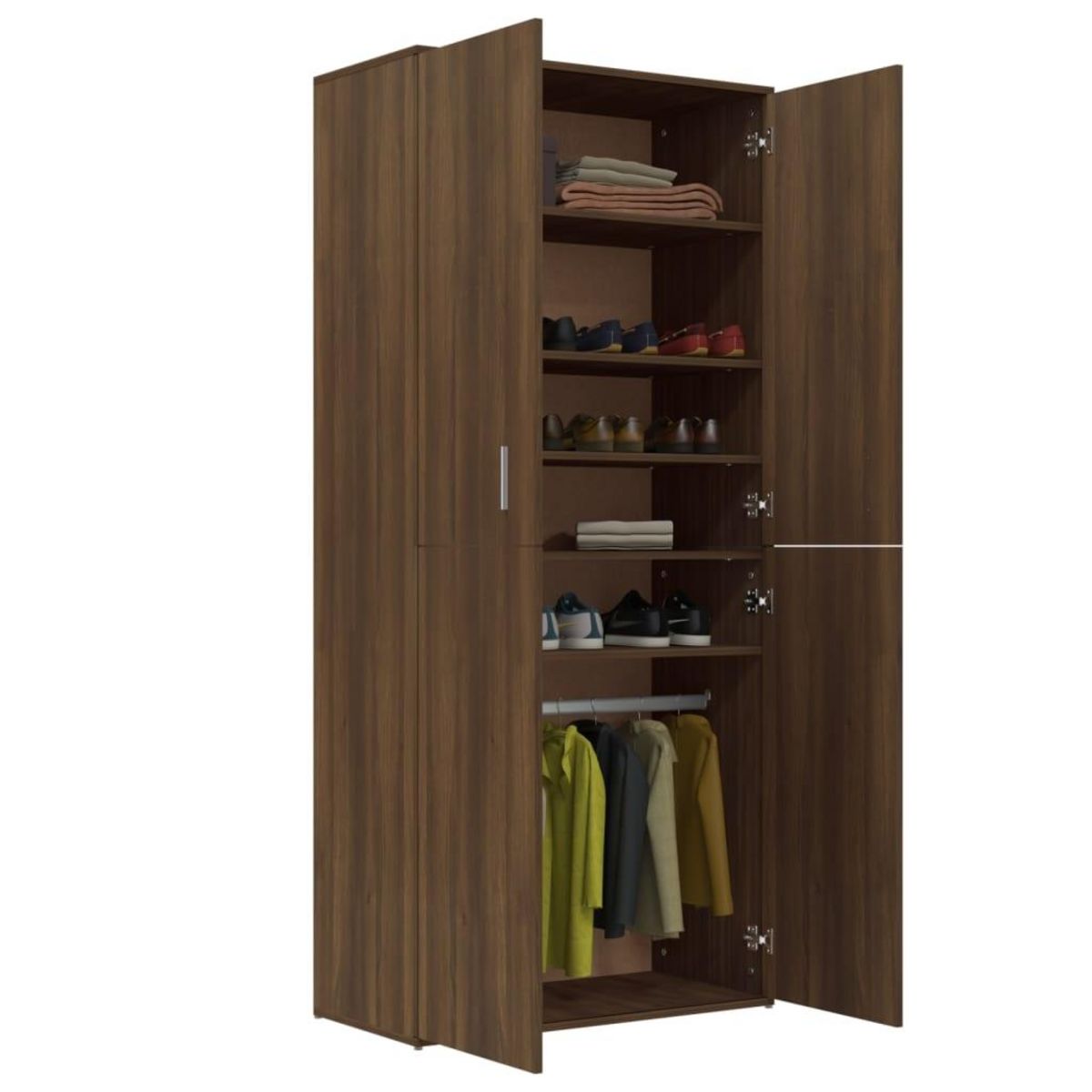 VIDAXL Armoire a chaussures chene marron 80x39x178cm bois d'ingenierie
