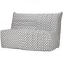 Voir la diapositive 2 : BULTEX COMFORT BULTEX Banquette BZ 3 places - Tissu noir et blanc - Made in France - L 142 x P 101 cm - BECCI