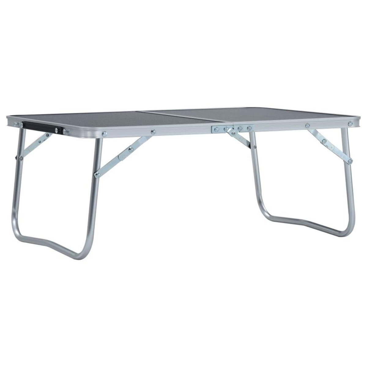 VIDAXL Table pliable de camping Gris Aluminium 60x40 cm