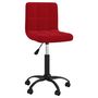 Voir la diapositive 2 : VIDAXL Chaise pivotante de bureau Rouge bordeaux Velours
