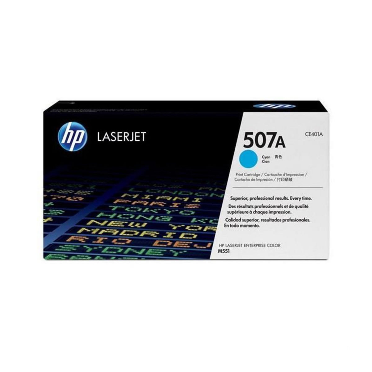 HP HP 507A toner LaserJet cyan authentique CE401A pour HP LaserJet Enterprise M551/M575/HP LaserJet Pro M570