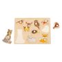 Voir la diapositive 2 : SMALL FOOT Small Foot - Wooden Knob Puzzle Forest Animals, 9 pcs. 11499