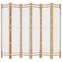 Voir la diapositive 5 : VIDAXL Cloison de separation pliante 6 panneaux 240 cm Bambou et toile