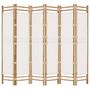 Voir la diapositive 5 : VIDAXL Cloison de separation pliante 6 panneaux 240 cm Bambou et toile