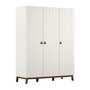 Voir la diapositive 1 : Vipack Armoire sezane 3 portes clay/noix