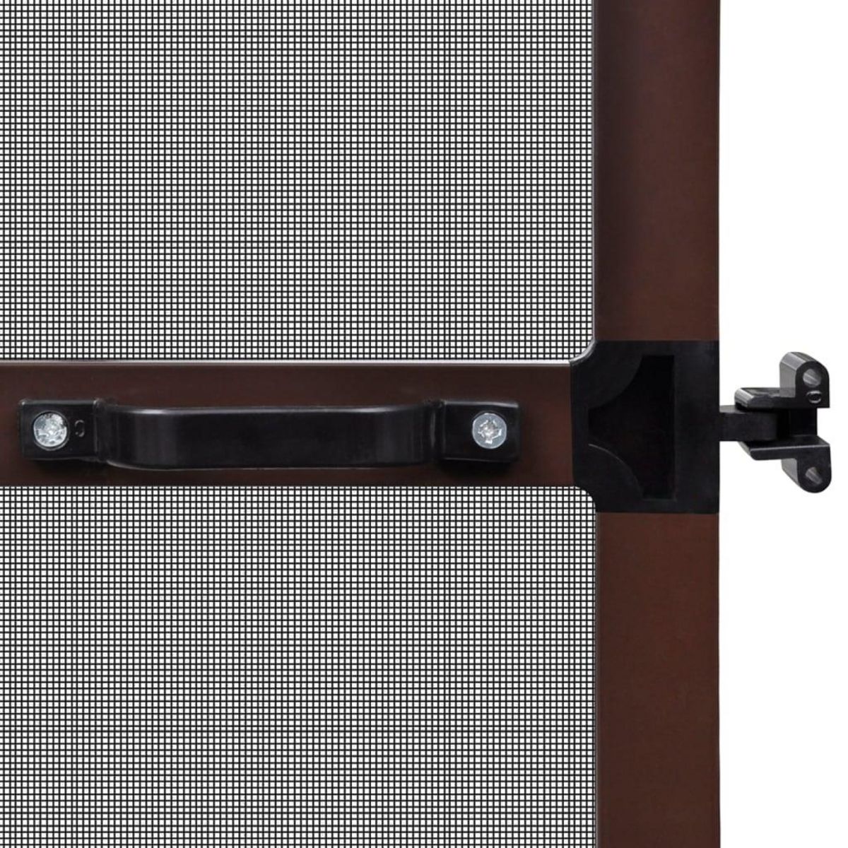 VIDAXL Moustiquaire a charniere pour portes Marron 100x215 cm