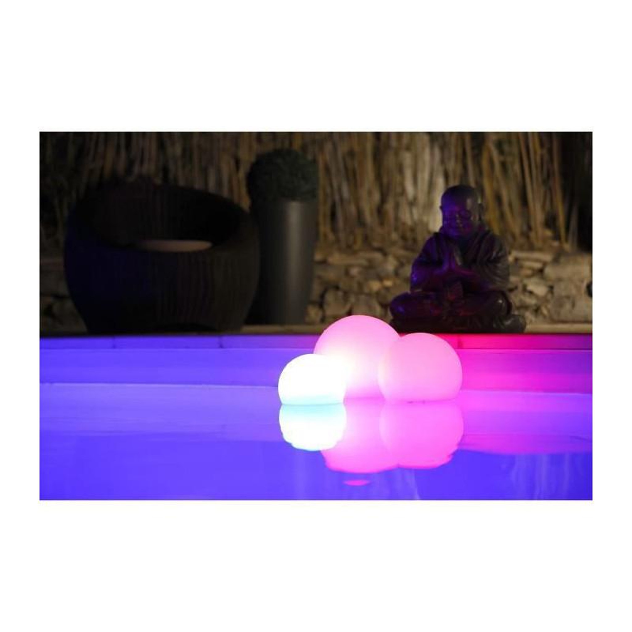 Voir la diapositive 5 : Ubbink Eclairage extérieur solaire décoratif SolarFloat 20 - Boule Ø20 cm - Télécommande - 16 couleurs au choix