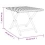 Voir la diapositive 6 : VIDAXL Table pliable gris 45x35x32 cm resine tressee