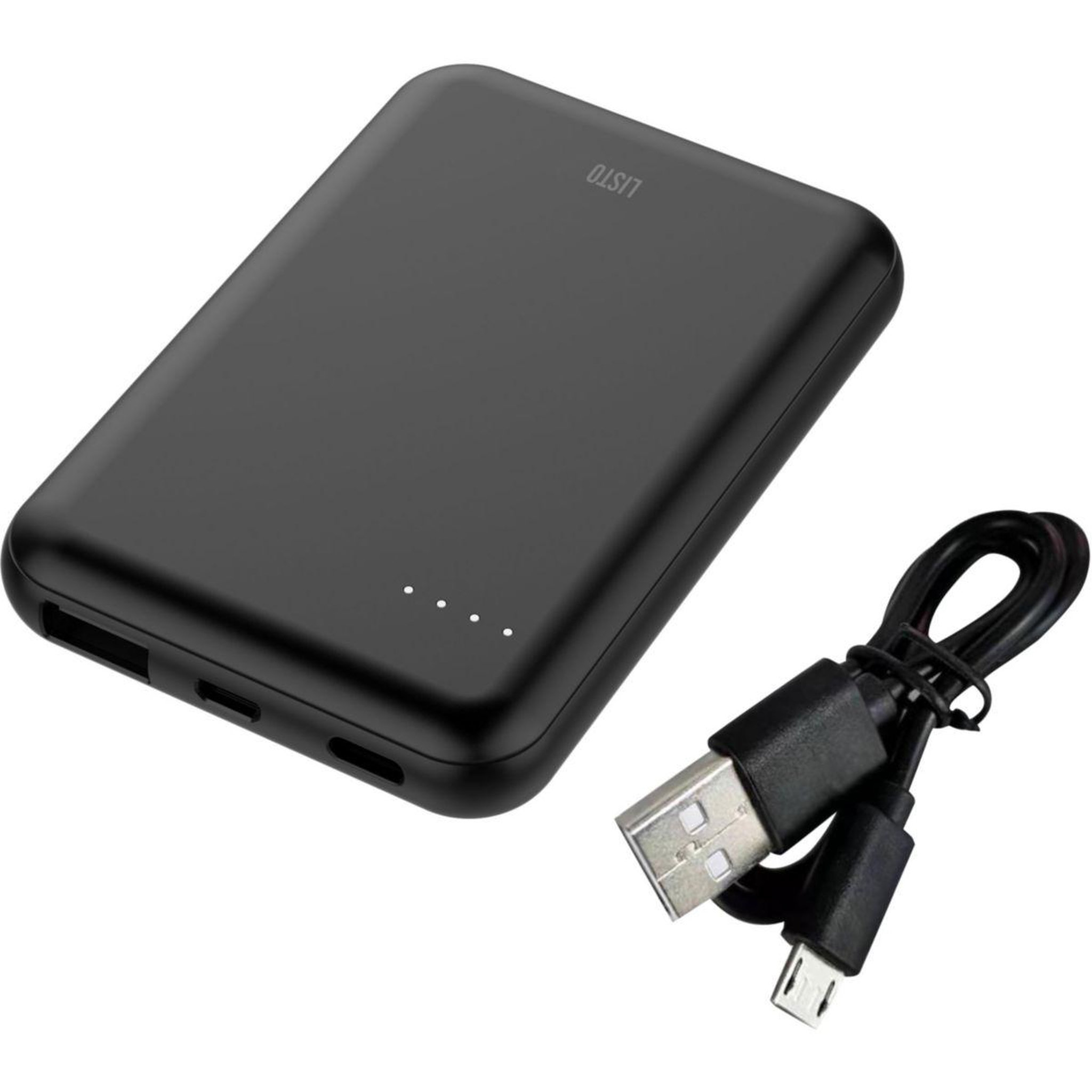 Voir la diapositive 3 : Listo Batterie externe 5000 mah usb c noir
