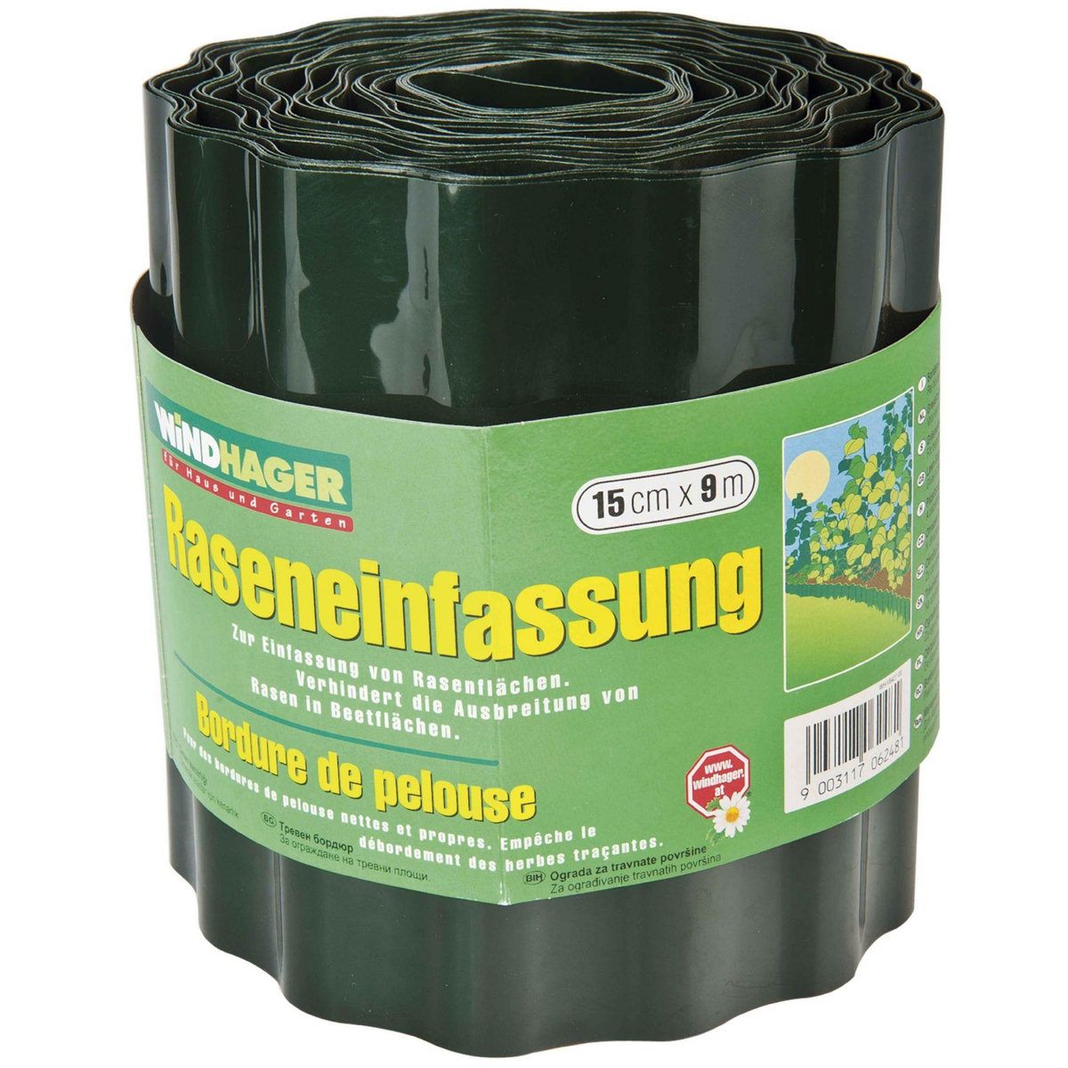 Windhager Bordure de pelouse 20 cm x 9 m