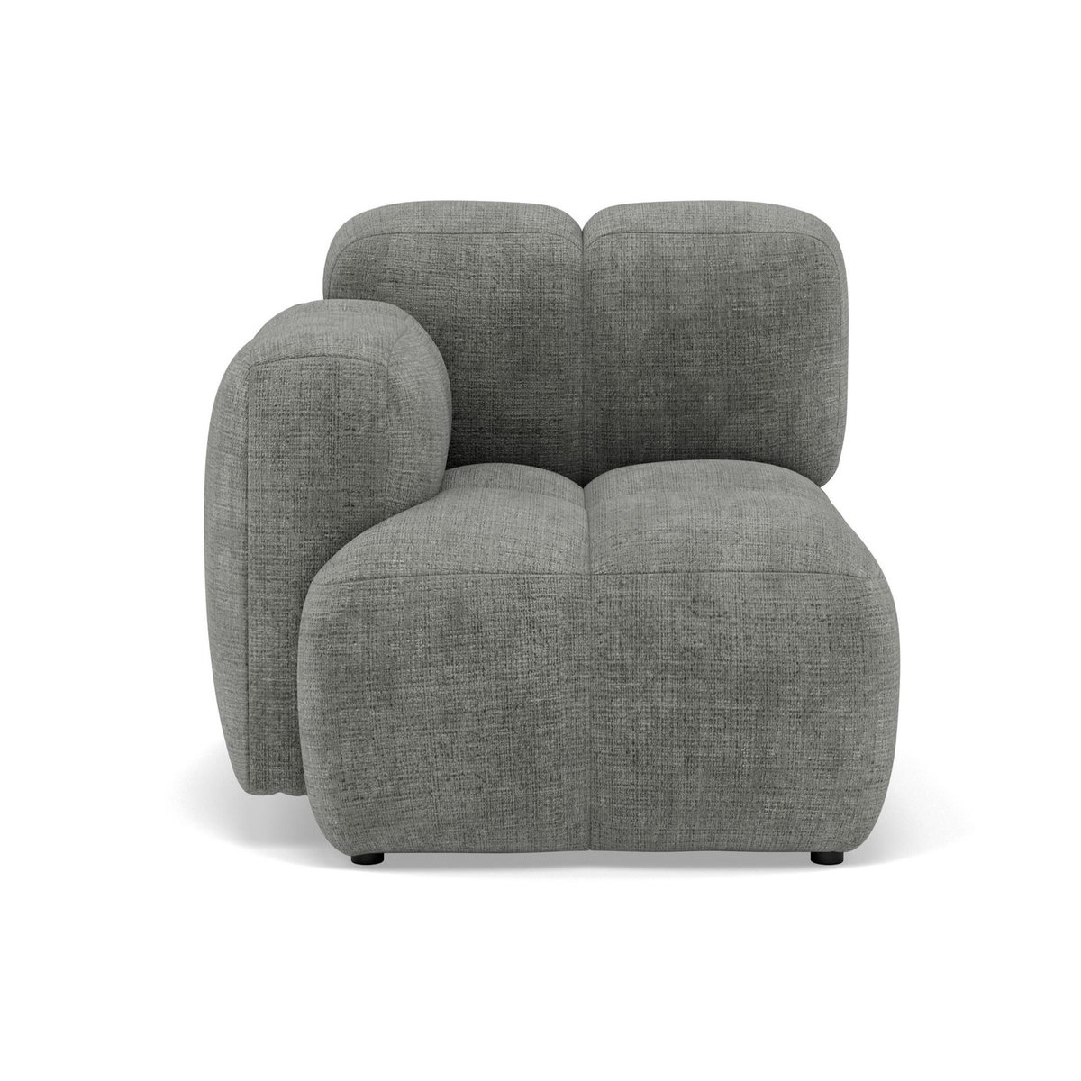 LISA DESIGN Grace - module d'assise gauche en velours texturé