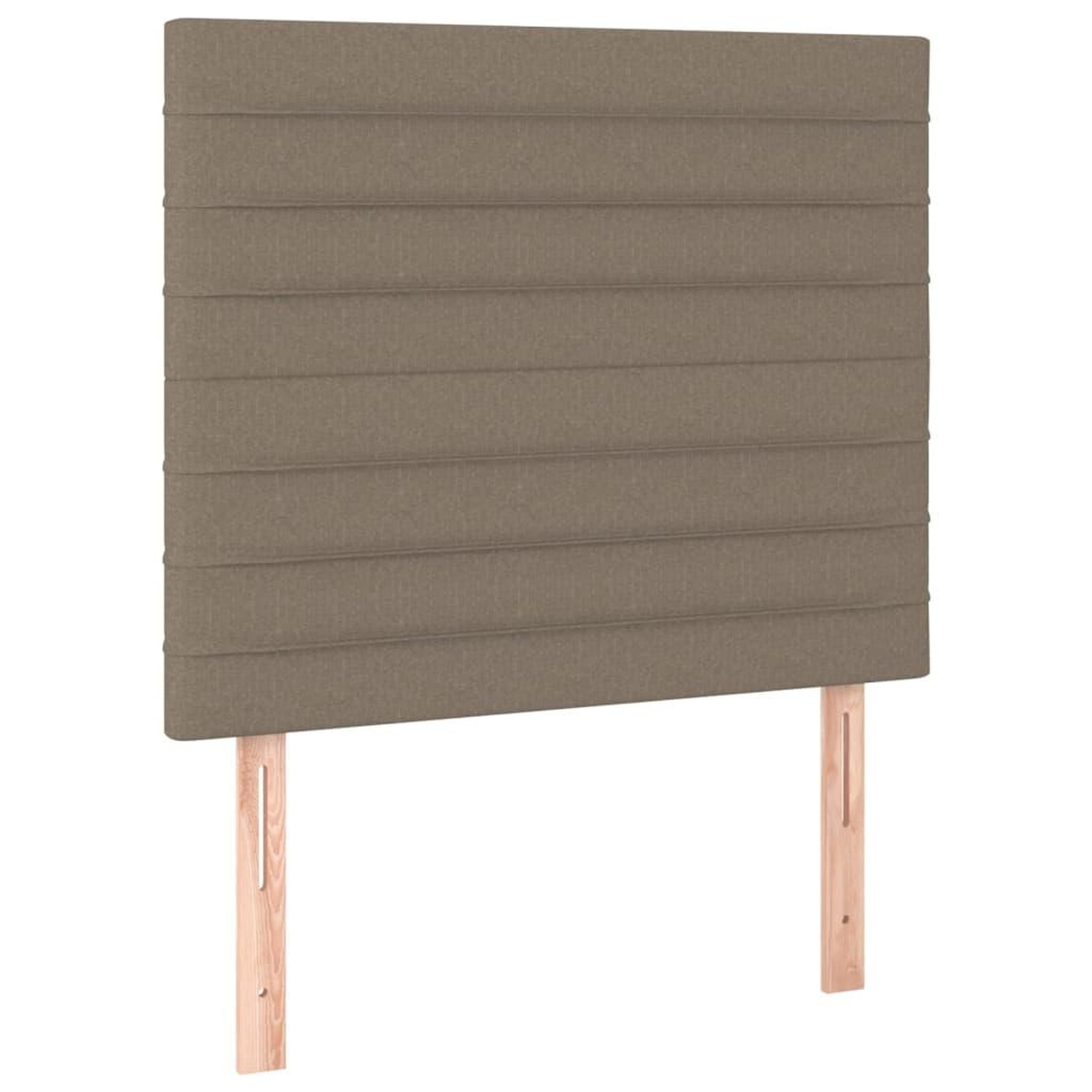 Voir la diapositive 4 : VIDAXL Tete de lit a LED Taupe 100x5x118/128 cm Tissu