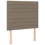 Voir la diapositive 4 : VIDAXL Tete de lit a LED Taupe 100x5x118/128 cm Tissu