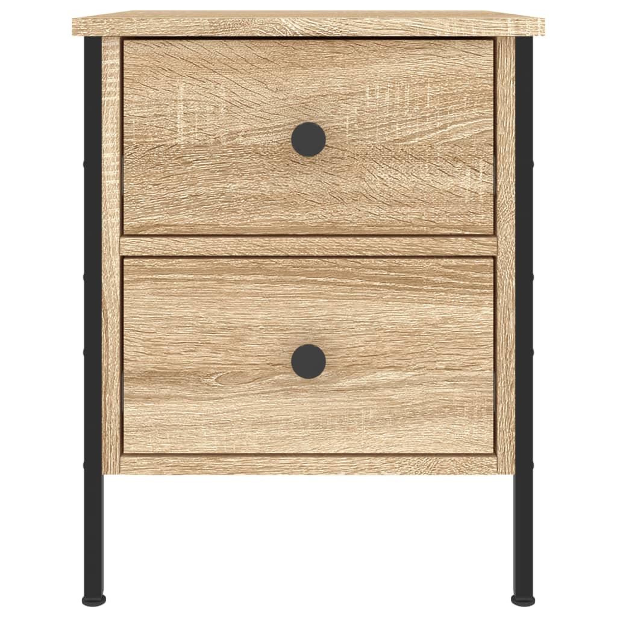 Voir la diapositive 5 : VIDAXL Table de chevet chene sonoma 40x42x50 cm bois d'ingenierie