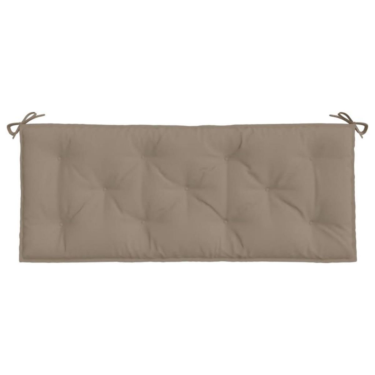 VIDAXL Coussins de banc jardin lot de 2 taupe 120x50x7 cm tissu Oxford
