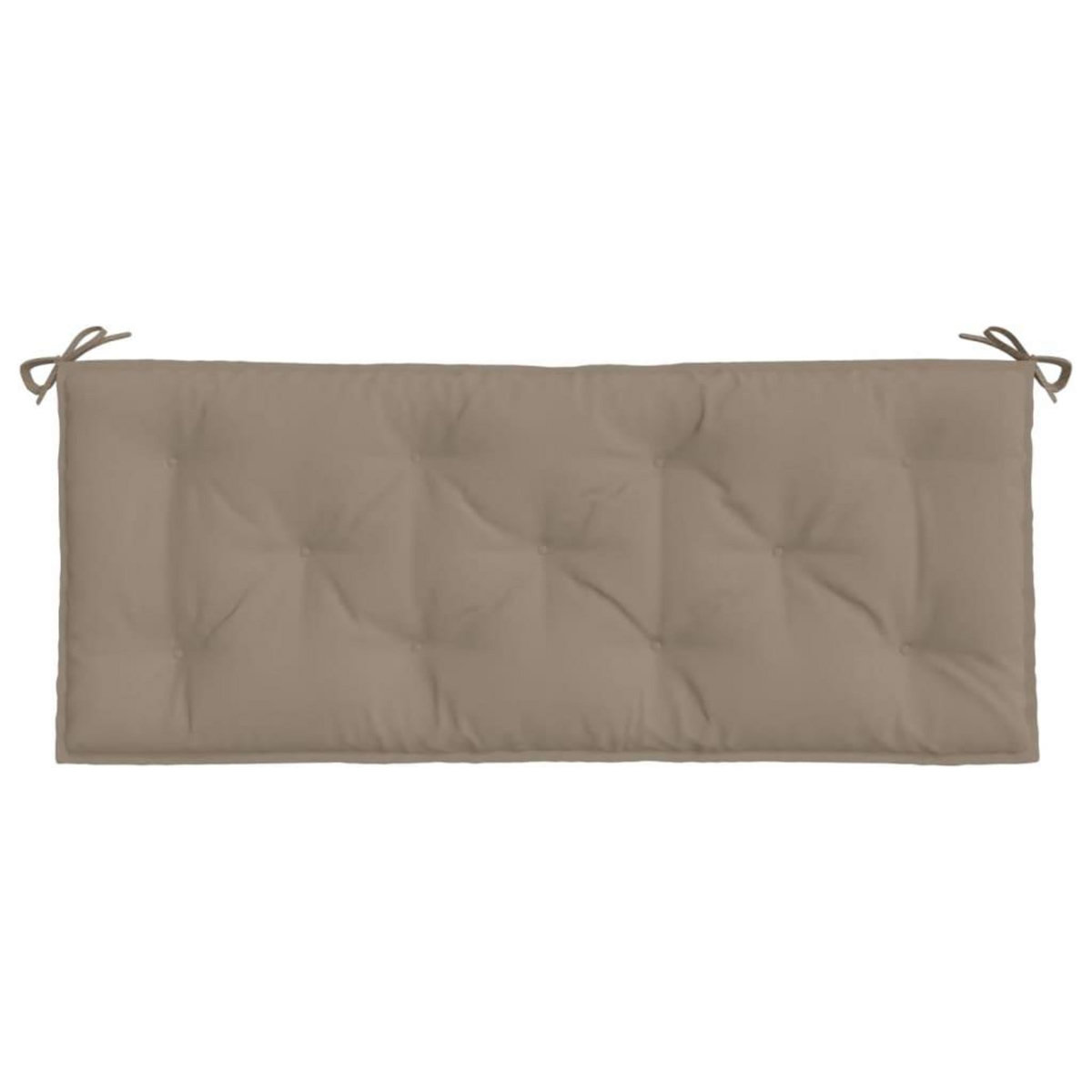 VIDAXL Coussins de banc jardin lot de 2 taupe 120x50x7 cm tissu Oxford