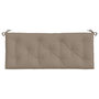 Voir la diapositive 5 : VIDAXL Coussins de banc jardin lot de 2 taupe 120x50x7 cm tissu Oxford