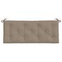 Voir la diapositive 5 : VIDAXL Coussins de banc jardin lot de 2 taupe 120x50x7 cm tissu Oxford