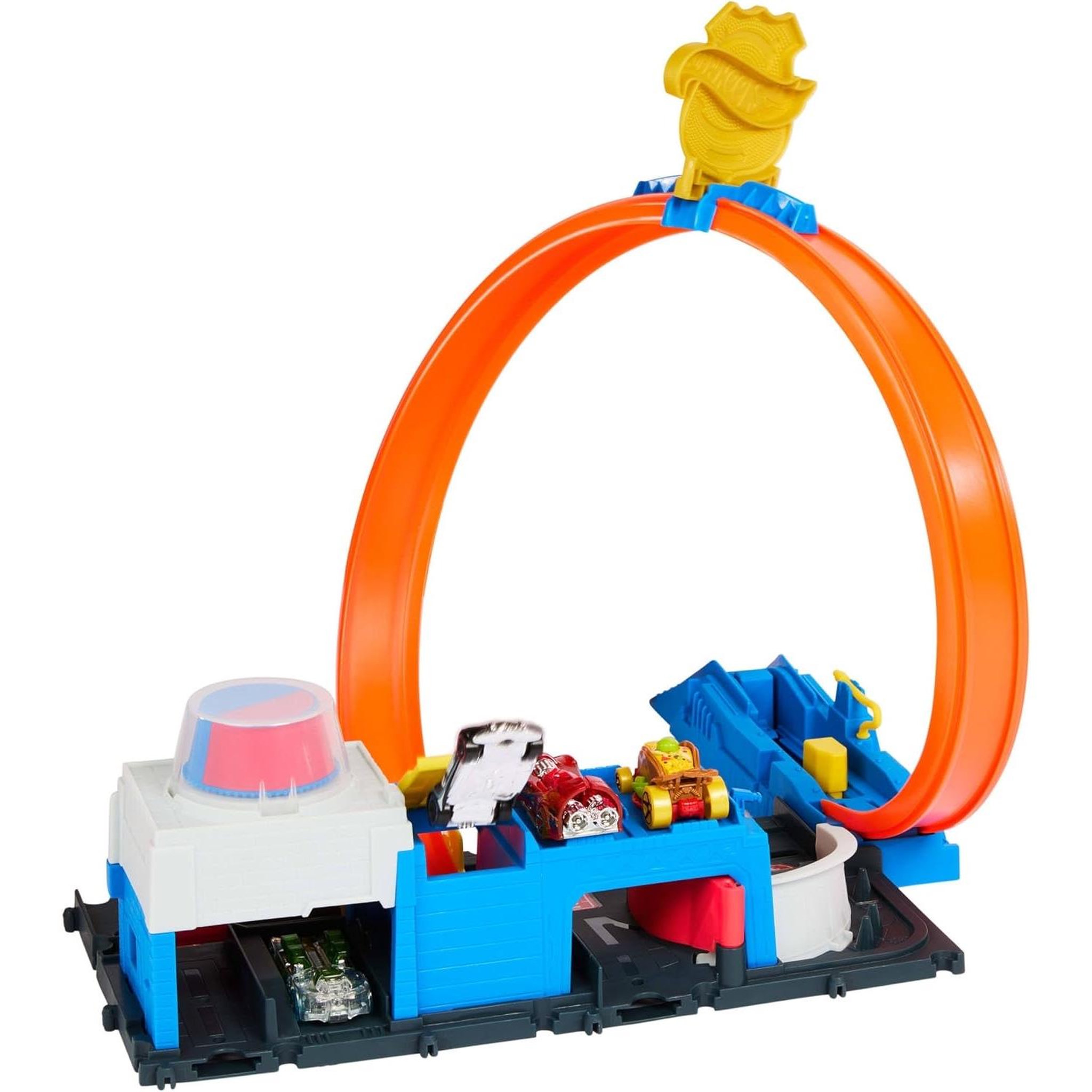 Voir la diapositive 4 : MATTEL Jeu de construction Mattel Piste Super Station de Police