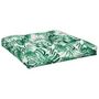 Voir la diapositive 4 : VIDAXL Coussins de palette lot de 2 motif de feuilles tissu
