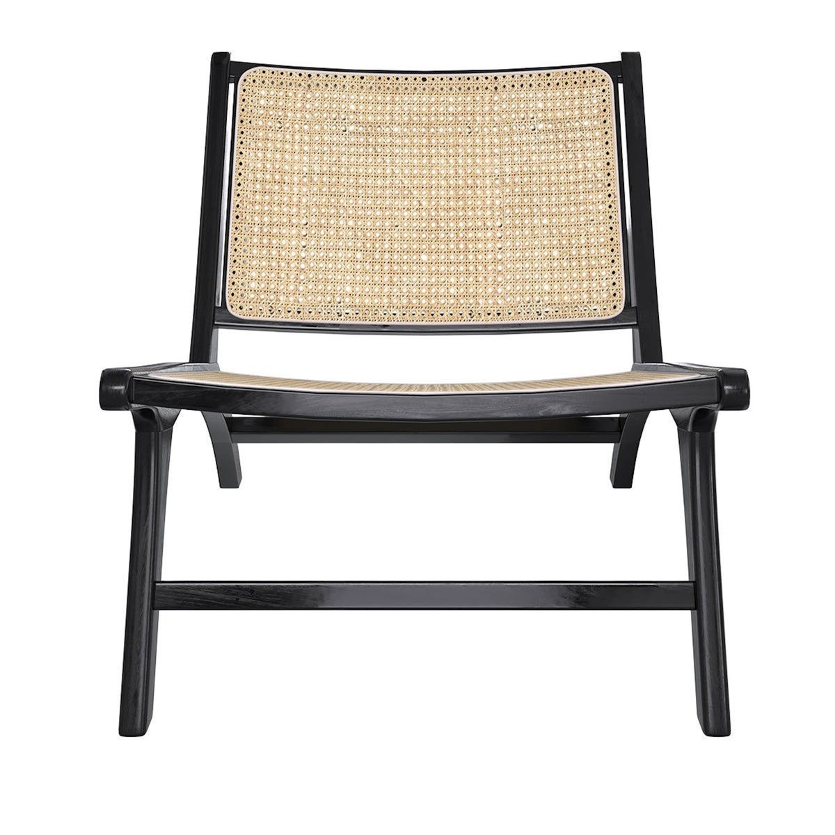 Rendez vous déco Fauteuil en teck et tressage cannage en rotin - Kilka