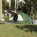 VIDAXL Tente familiale tunnel 8 personnes vert impermeable