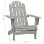 Voir la diapositive 6 : VIDAXL Chaise de jardin Adirondack avec table Bois de sapin Gris