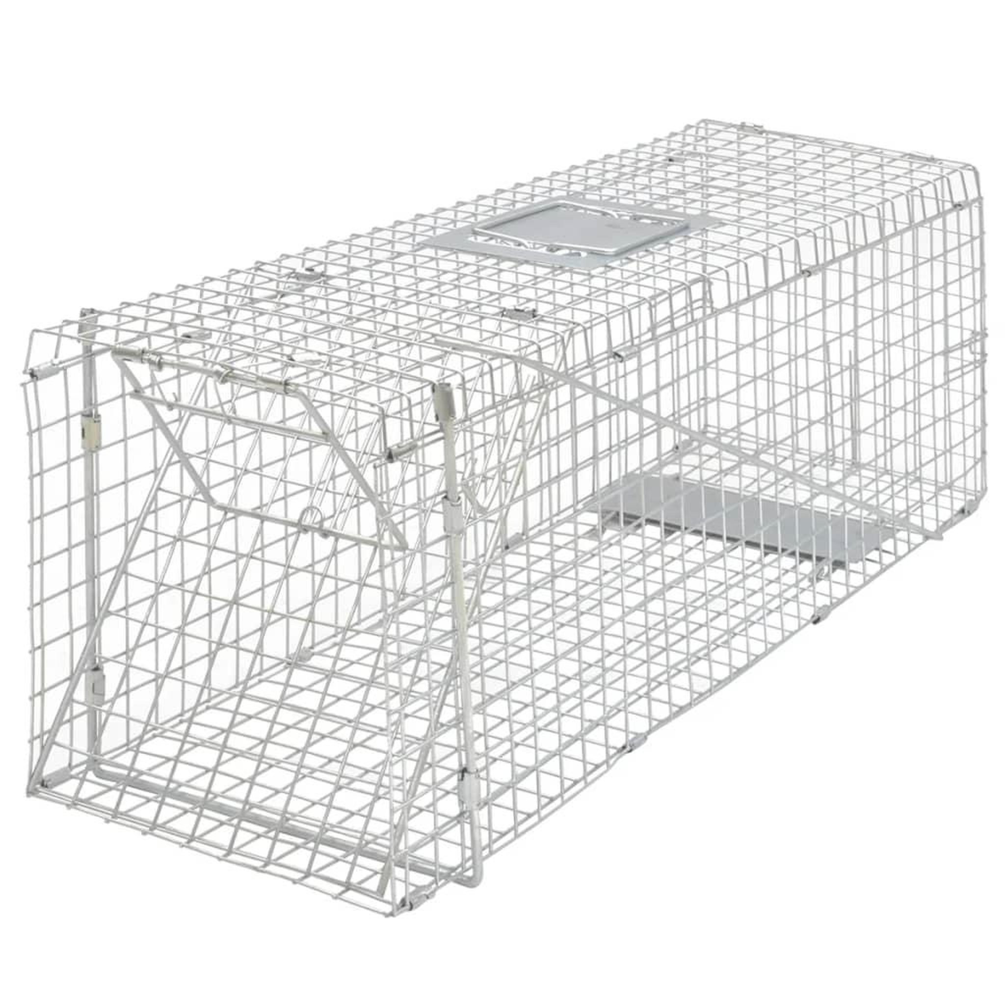Voir la diapositive 2 : VIDAXL Piege a animaux galvanise 80 cm
