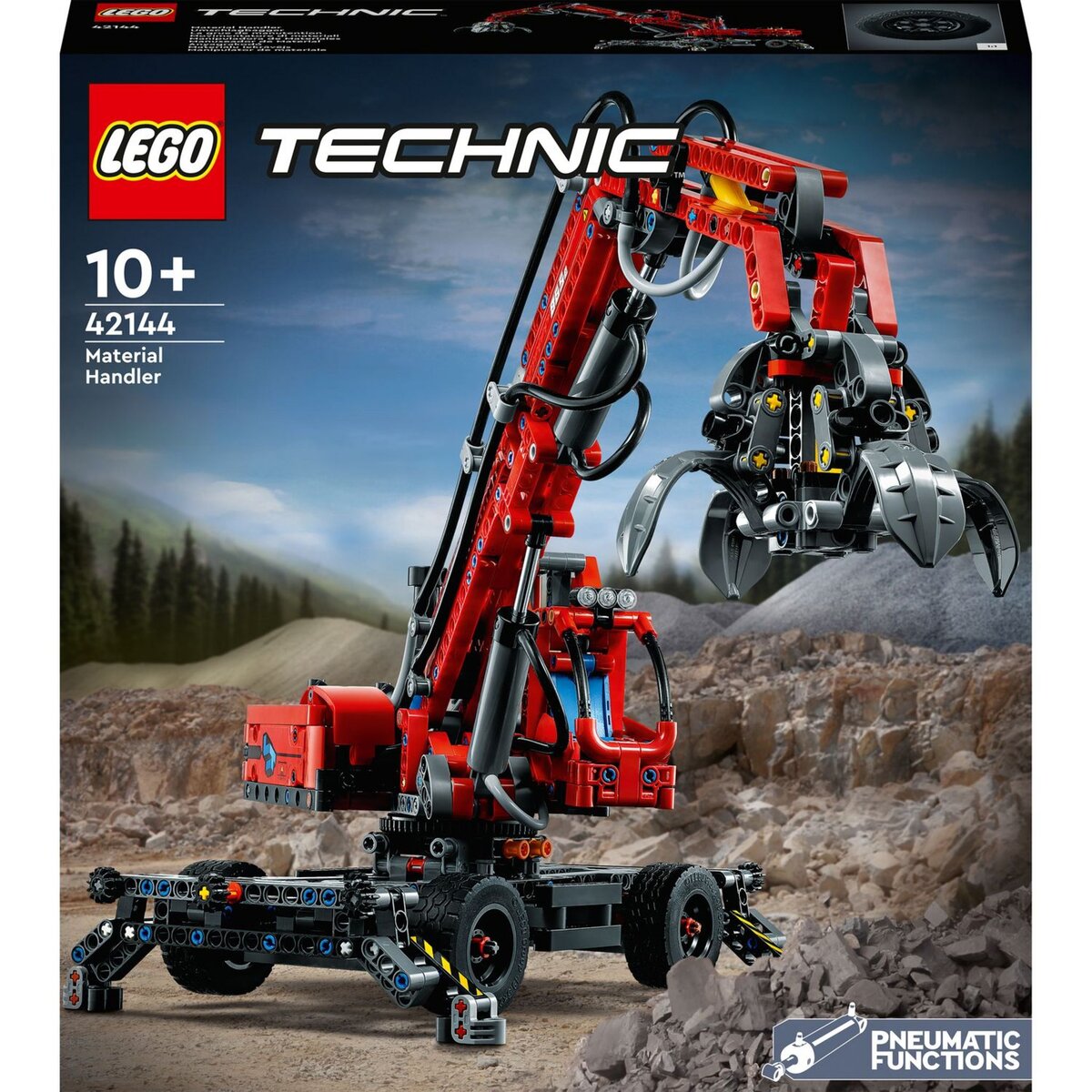 LEGO Technic 42144 La Grue de Manutention, Construction Éducative