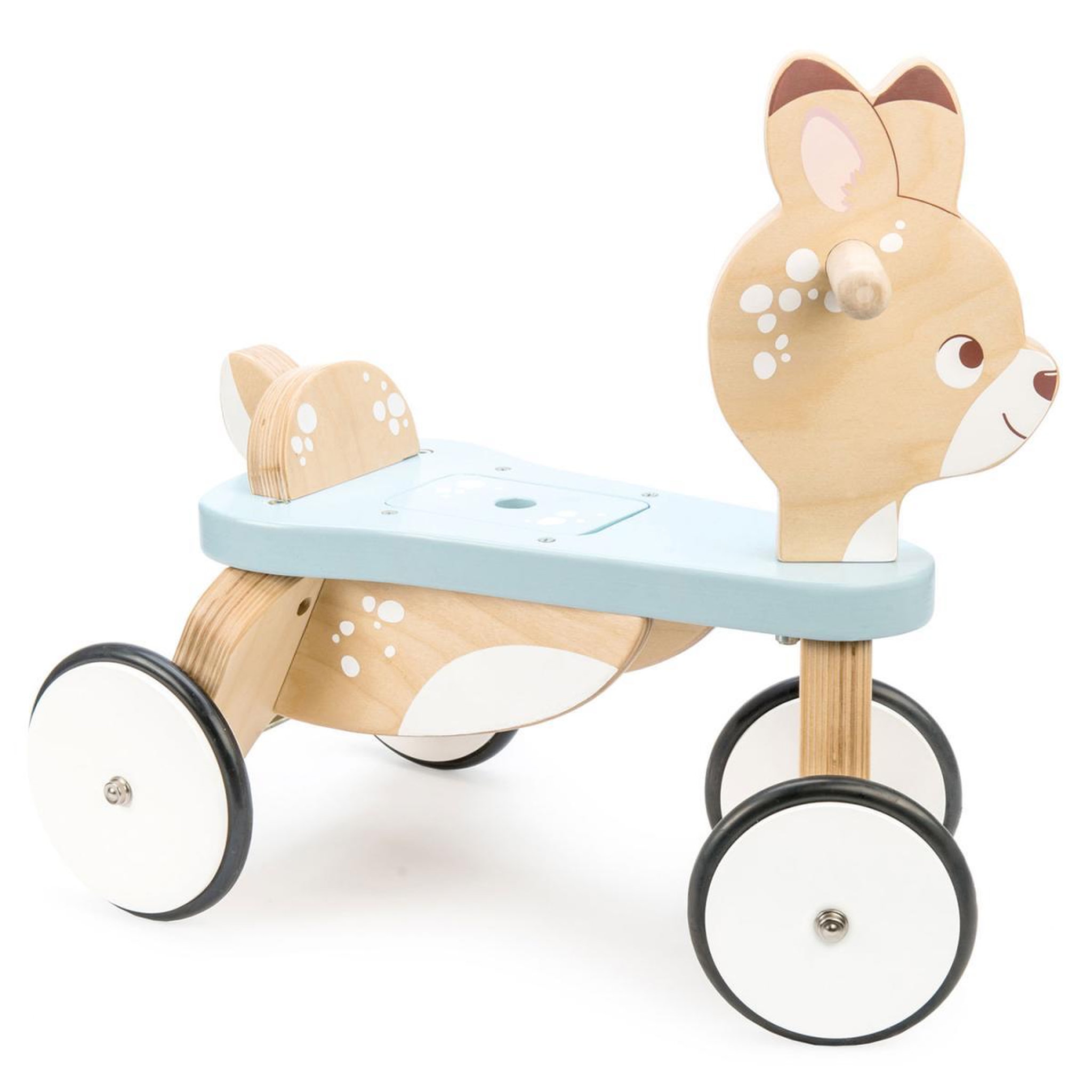 Voir la diapositive 1 : Le Toy Van Porteur en bois - cerf nature/bleu