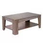 Ensemble meuble TV + table basse ANGIE coloris chêne grisé