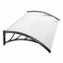 Voir la diapositive 4 : ID MARKET Auvent de porte marquise d'accueil 80 x 120 CM polycarbonate