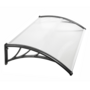Voir la diapositive 4 : ID MARKET Auvent de porte marquise d'accueil 80 x 120 CM polycarbonate