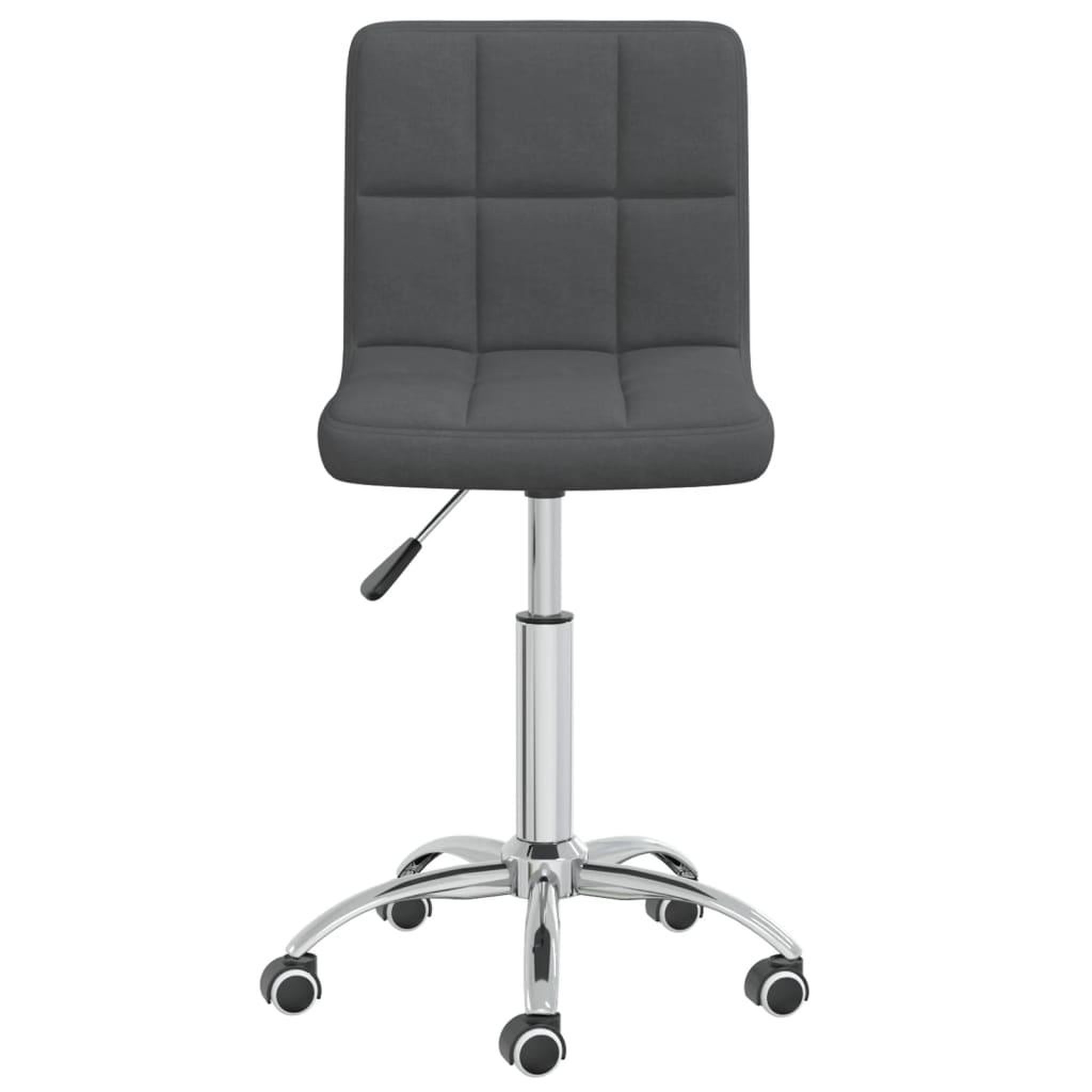 Voir la diapositive 3 : VIDAXL Chaise pivotante de bureau gris fonce tissu