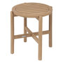 Voir la diapositive 1 : HESPERIDE Table de jardin d'appoint ronde en bois DEONA - Marron