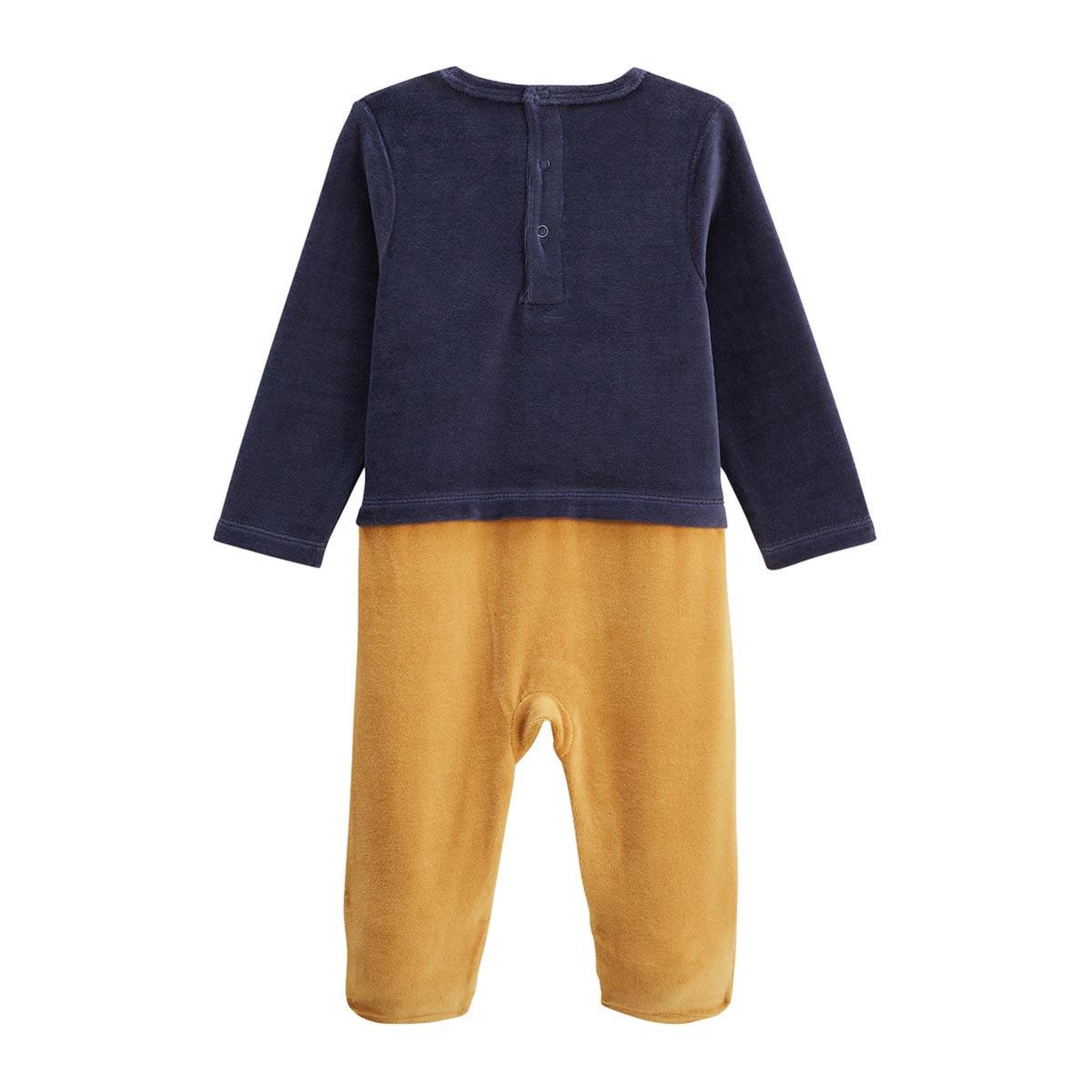 Voir la diapositive 2 : Petit Béguin Pyjama bébé en velours Charly
