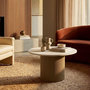 Voir la diapositive 3 : Paris Prix Table Basse  Frankfurt  39cm Beige Foncé & Blanc