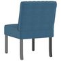 Voir la diapositive 5 : VIDAXL Fauteuil sans accoudoirs bleu velours