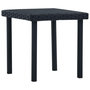 Voir la diapositive 1 : VIDAXL Table a the de jardin Noir 40x40x40 cm Resine tressee