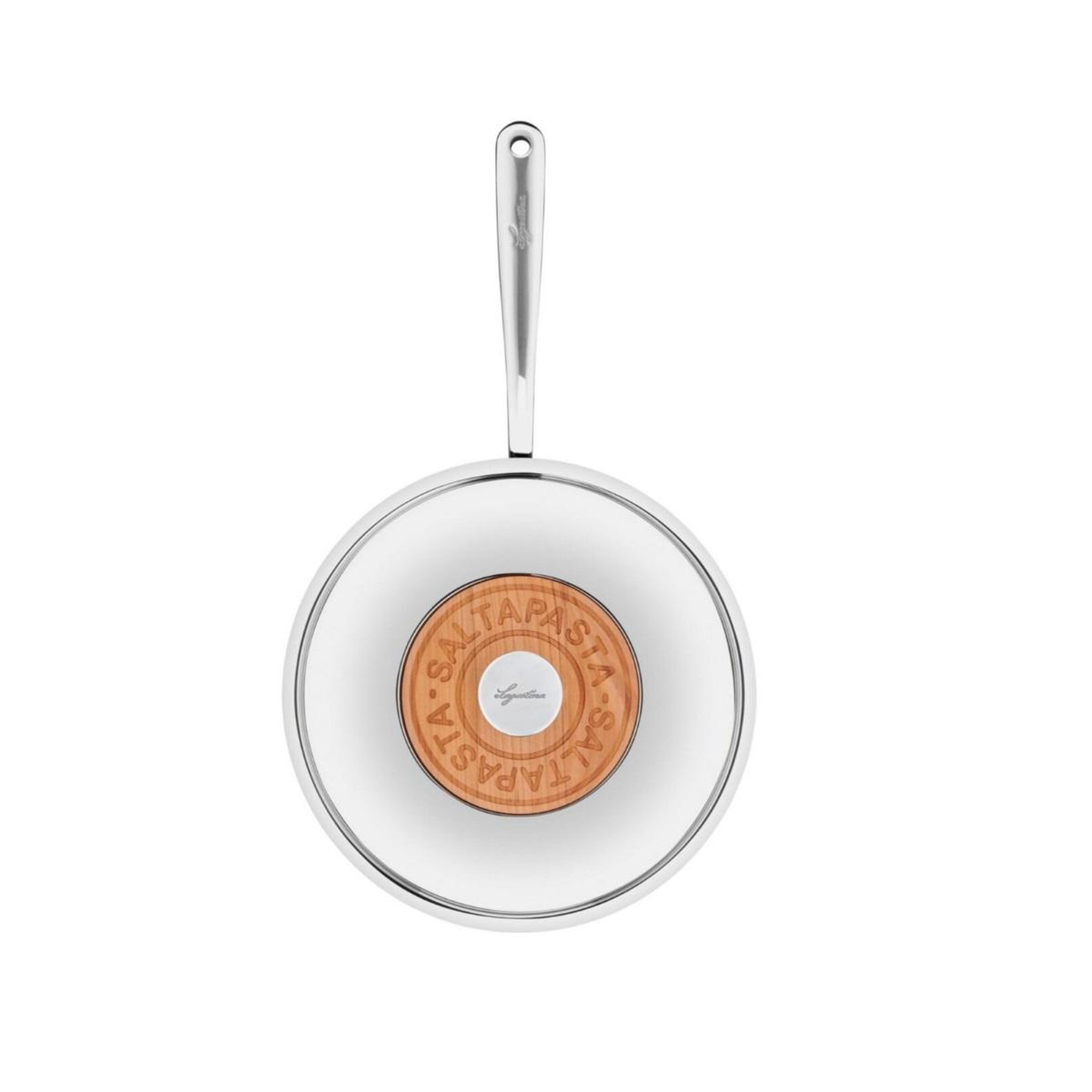 Voir la diapositive 2 : Lagostina Poêle wok inox 26cm avec couvercle - 011204042026