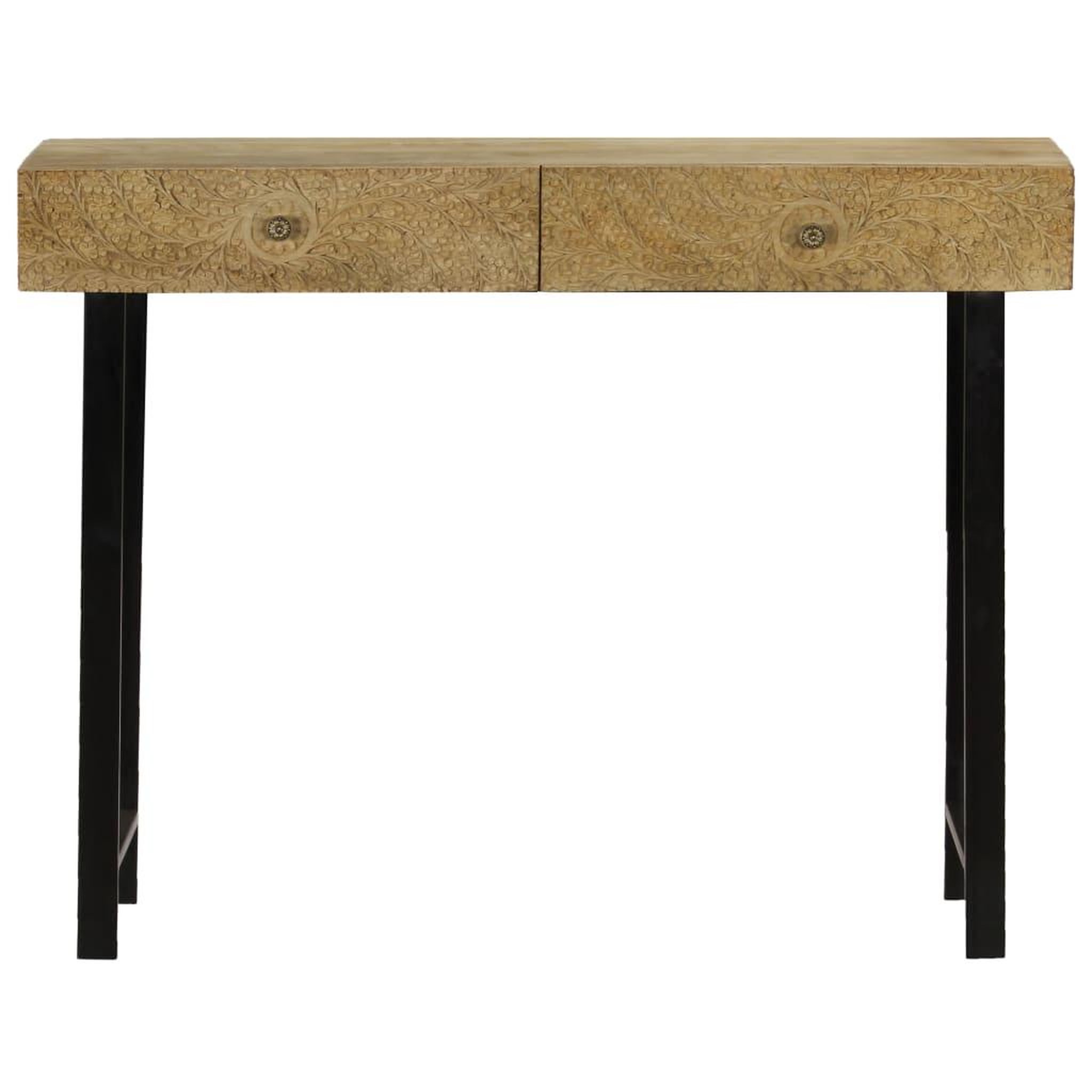 Voir la diapositive 2 : VIDAXL Table console Bois de manguier massif 102x30x79 cm