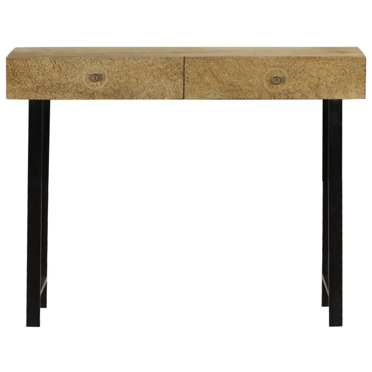 VIDAXL Table console Bois de manguier massif 102x30x79 cm