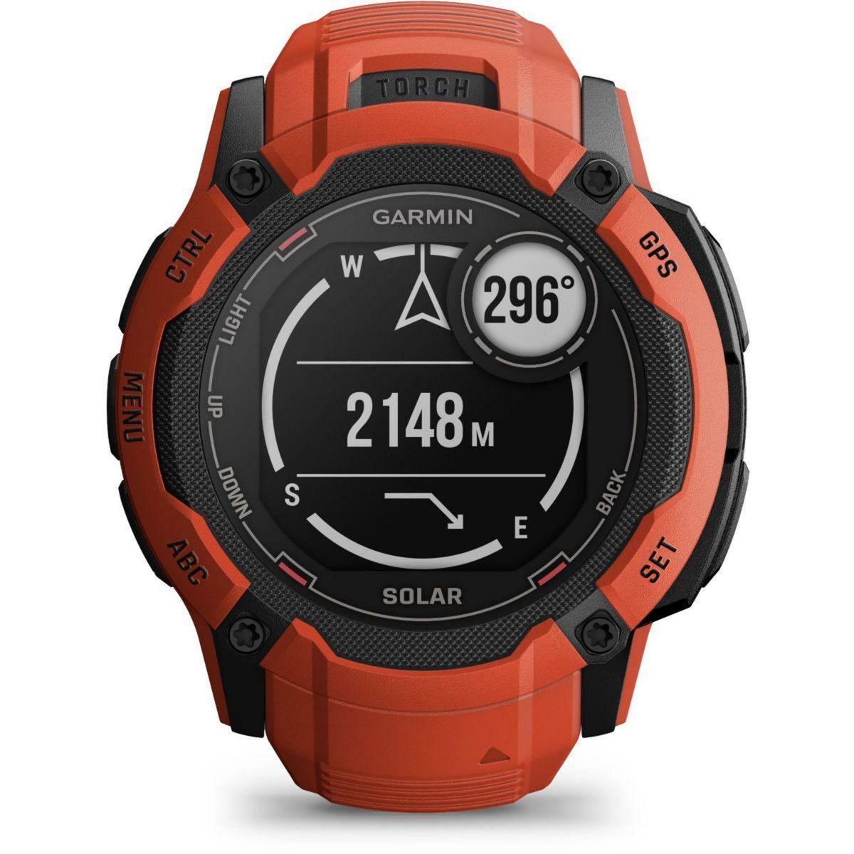 GARMIN Montre sport Instinct 2X Solar Flame red