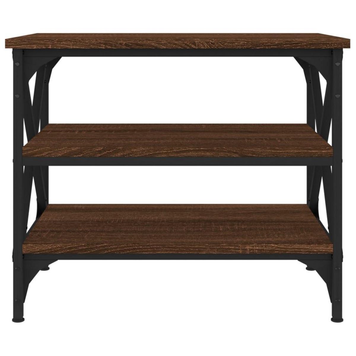 VIDAXL Table d'appoint Chene marron 55x38x45 cm Bois d'ingenierie