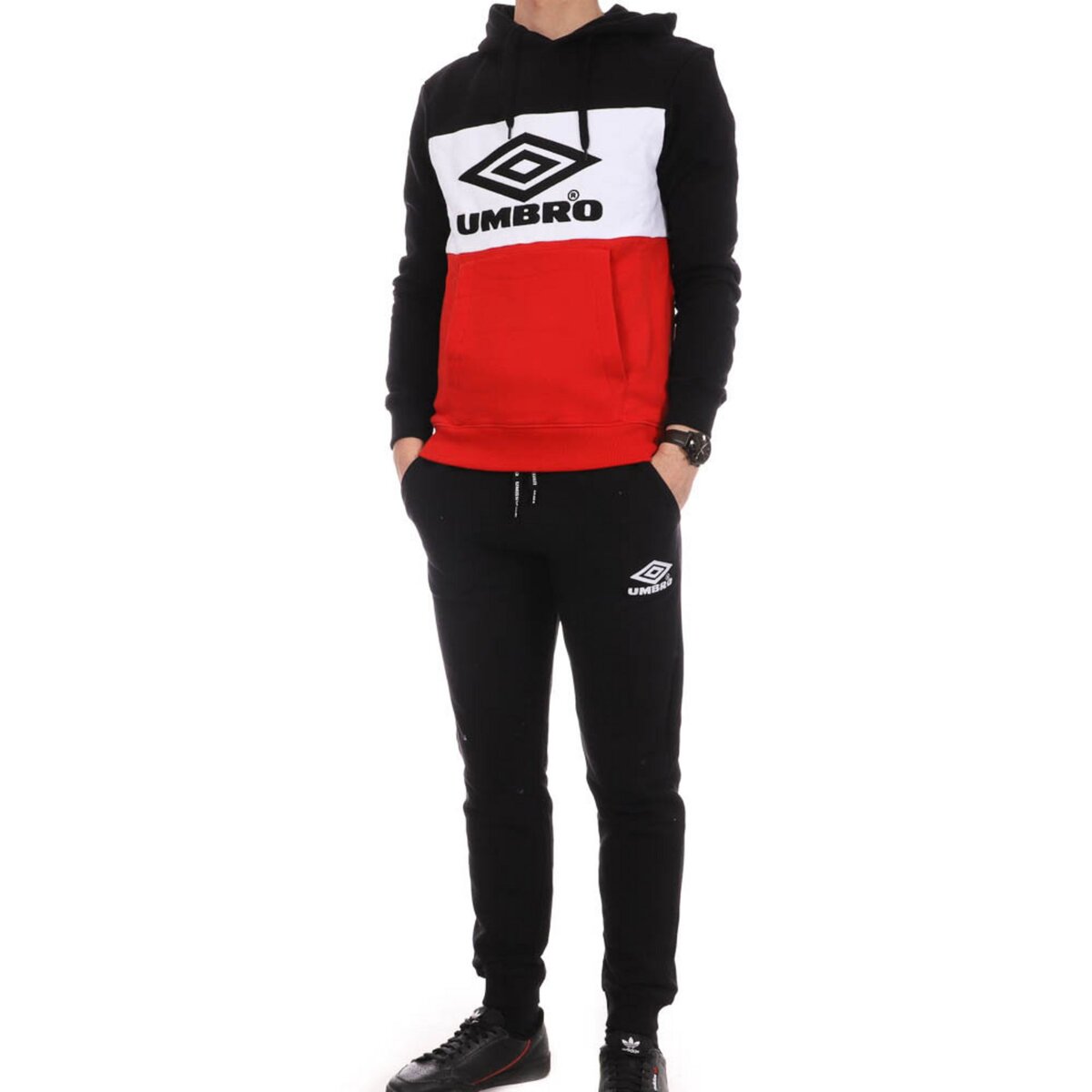 UMBRO Ensemble de Surv tement Noir Rouge Homme Umbro Street F SUI