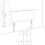 Voir la diapositive 5 : VIDAXL Tetes de lit 4 pcs Taupe 100x5x78/88 cm Tissu