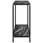 Voir la diapositive 3 : VIDAXL Table console Noir 80x35x75 cm Verre trempe