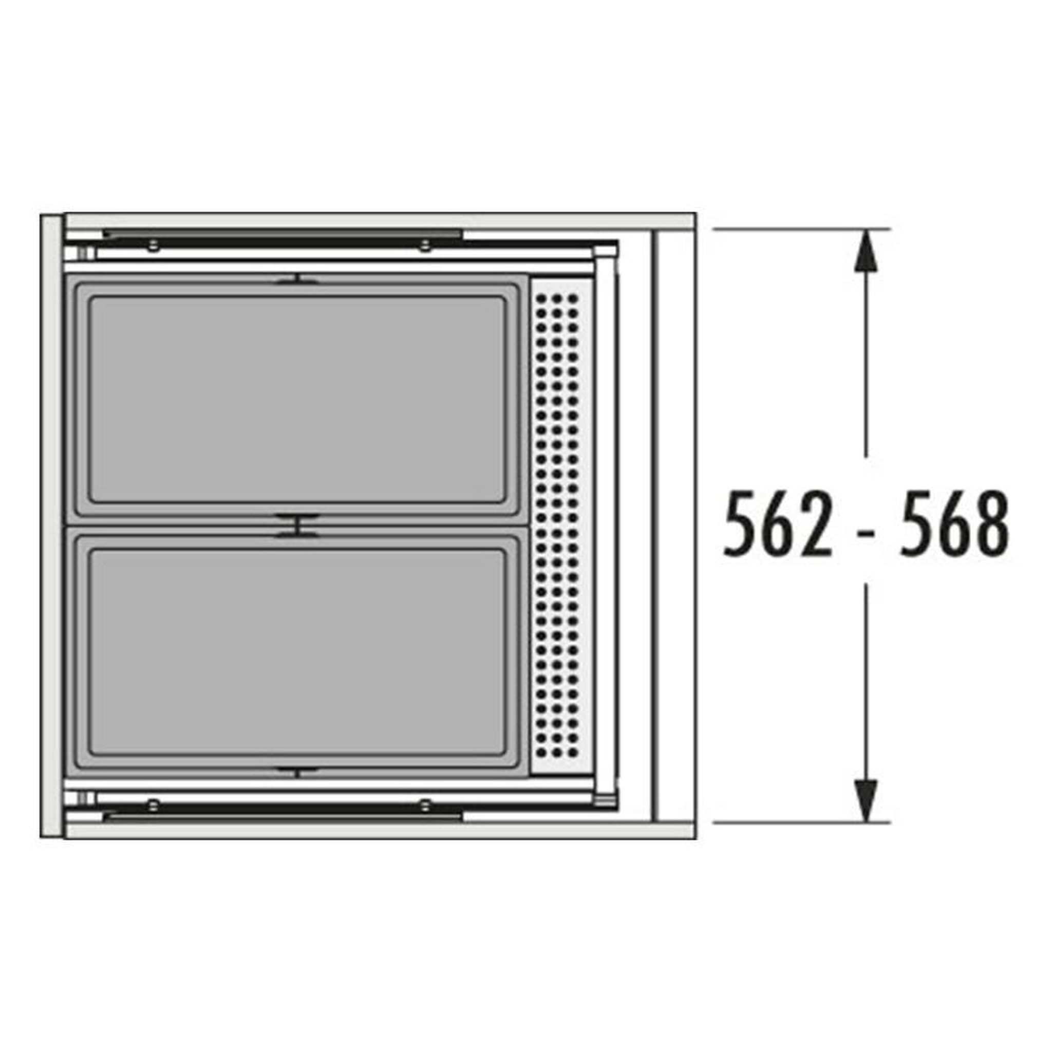 Voir la diapositive 5 : HAILO Poubelle de cuisine encastrable as allegro s350 2x28l hailo